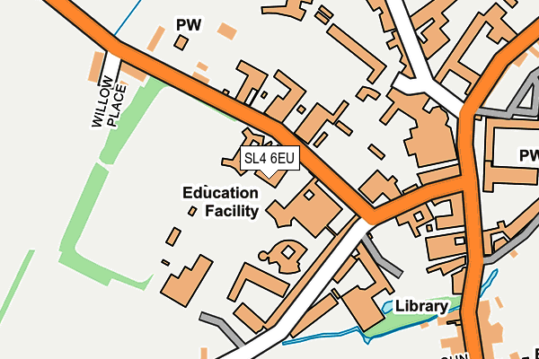 SL4 6EU map - OS OpenMap – Local (Ordnance Survey)