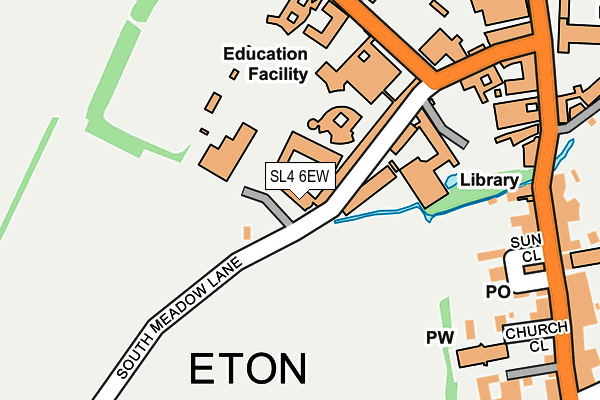 SL4 6EW map - OS OpenMap – Local (Ordnance Survey)