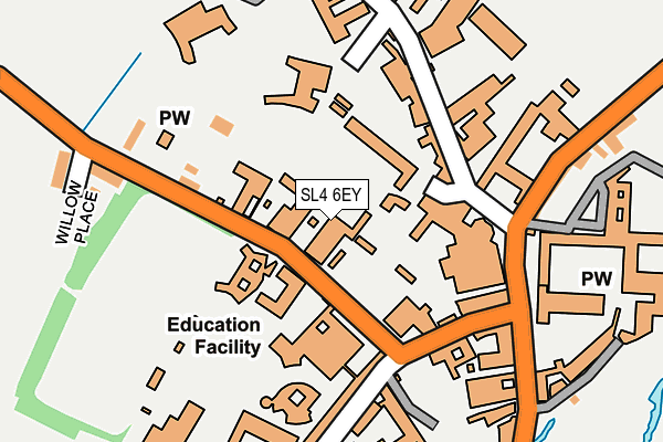 SL4 6EY map - OS OpenMap – Local (Ordnance Survey)