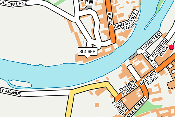 SL4 6FB map - OS OpenMap – Local (Ordnance Survey)