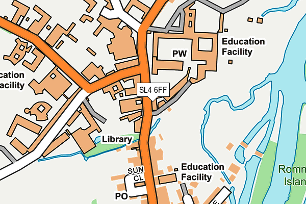SL4 6FF map - OS OpenMap – Local (Ordnance Survey)