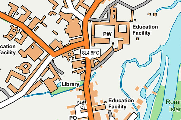 SL4 6FG map - OS OpenMap – Local (Ordnance Survey)