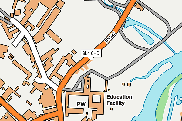 SL4 6HD map - OS OpenMap – Local (Ordnance Survey)