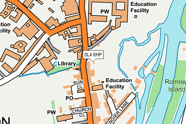 SL4 6HP map - OS OpenMap – Local (Ordnance Survey)