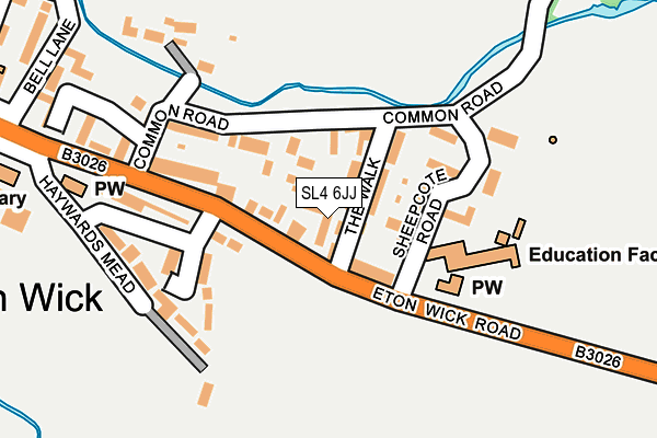 SL4 6JJ map - OS OpenMap – Local (Ordnance Survey)