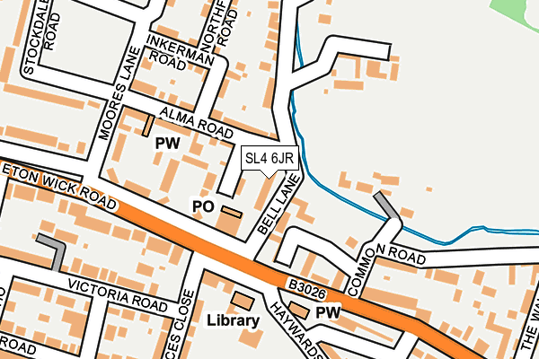 SL4 6JR map - OS OpenMap – Local (Ordnance Survey)