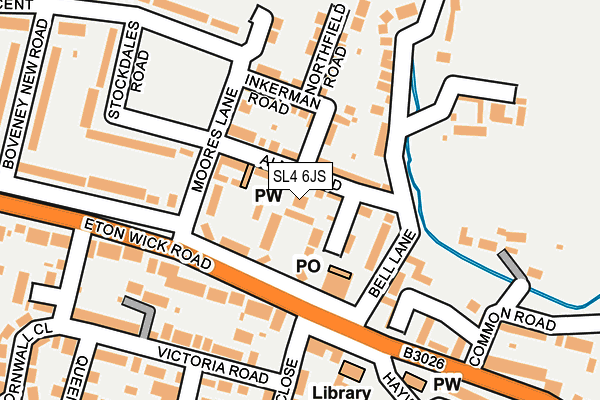 SL4 6JS map - OS OpenMap – Local (Ordnance Survey)