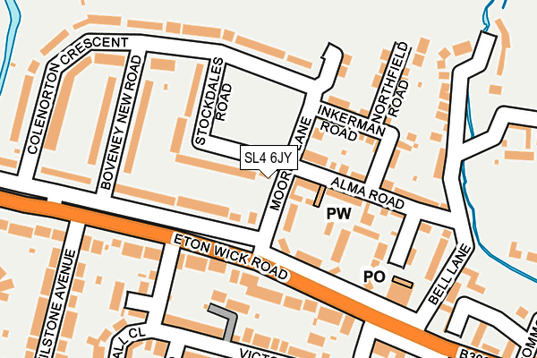 SL4 6JY map - OS OpenMap – Local (Ordnance Survey)