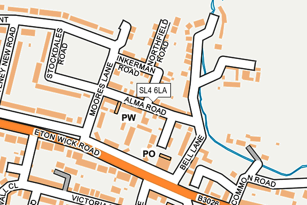 SL4 6LA map - OS OpenMap – Local (Ordnance Survey)