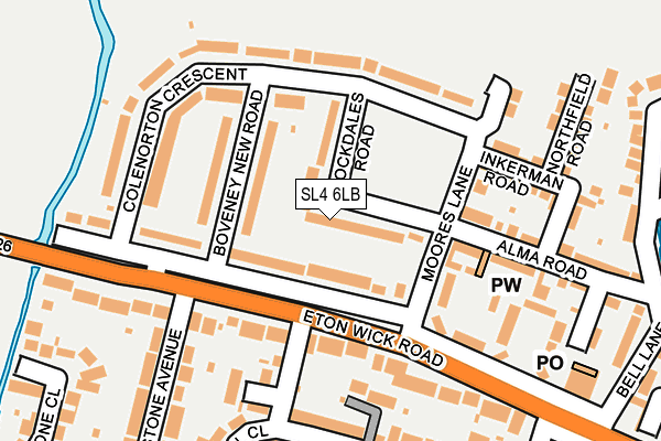 SL4 6LB map - OS OpenMap – Local (Ordnance Survey)