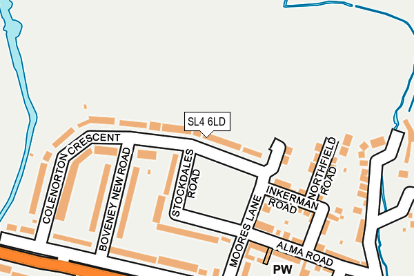 SL4 6LD map - OS OpenMap – Local (Ordnance Survey)