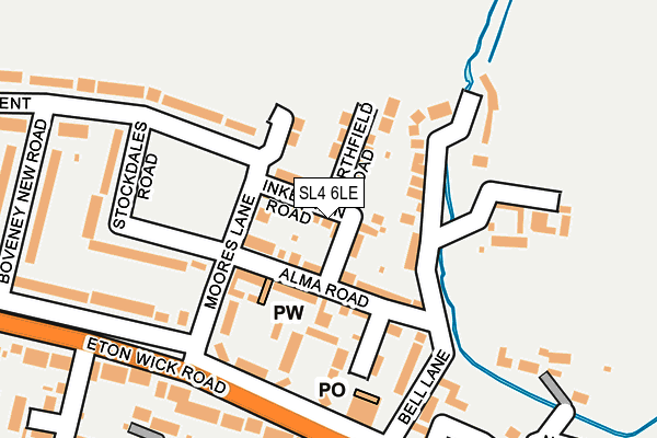 SL4 6LE map - OS OpenMap – Local (Ordnance Survey)