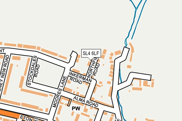 SL4 6LF map - OS OpenMap – Local (Ordnance Survey)