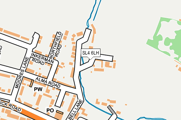 SL4 6LH map - OS OpenMap – Local (Ordnance Survey)
