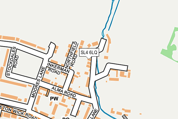 SL4 6LQ map - OS OpenMap – Local (Ordnance Survey)