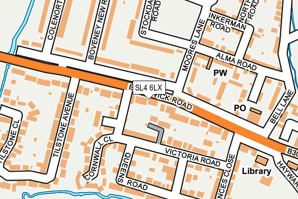 SL4 6LX map - OS OpenMap – Local (Ordnance Survey)