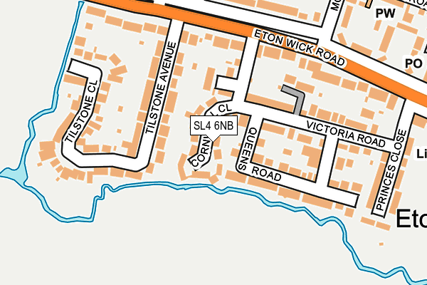 SL4 6NB map - OS OpenMap – Local (Ordnance Survey)