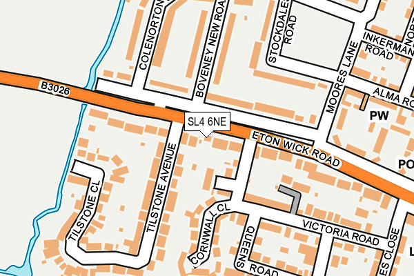 SL4 6NE map - OS OpenMap – Local (Ordnance Survey)