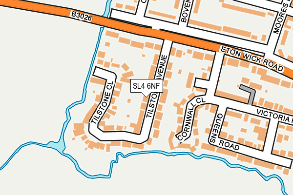 SL4 6NF map - OS OpenMap – Local (Ordnance Survey)