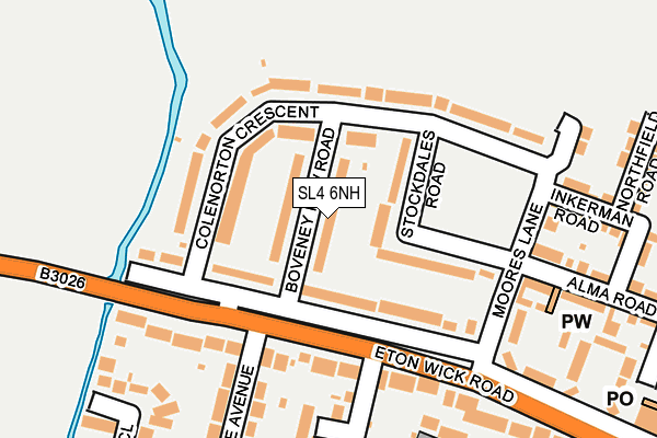 SL4 6NH map - OS OpenMap – Local (Ordnance Survey)