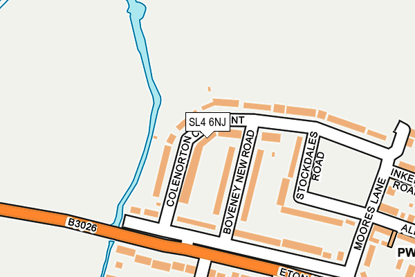 SL4 6NJ map - OS OpenMap – Local (Ordnance Survey)