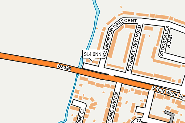 SL4 6NN map - OS OpenMap – Local (Ordnance Survey)
