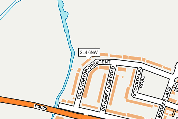 SL4 6NW map - OS OpenMap – Local (Ordnance Survey)
