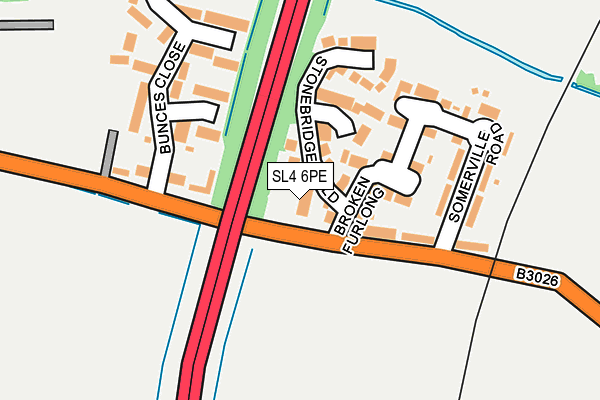 SL4 6PE map - OS OpenMap – Local (Ordnance Survey)