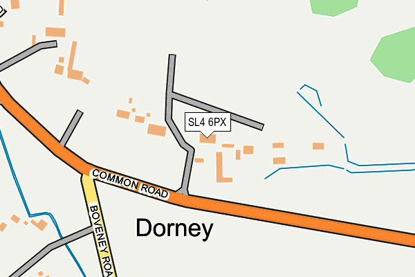 SL4 6PX map - OS OpenMap – Local (Ordnance Survey)