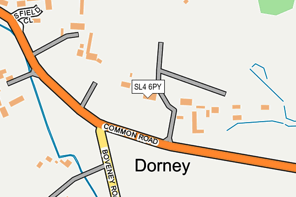 SL4 6PY map - OS OpenMap – Local (Ordnance Survey)
