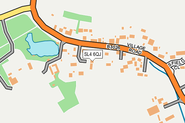 SL4 6QJ map - OS OpenMap – Local (Ordnance Survey)
