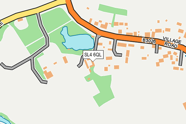 SL4 6QL map - OS OpenMap – Local (Ordnance Survey)
