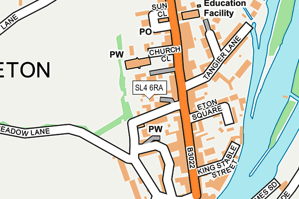 SL4 6RA map - OS OpenMap – Local (Ordnance Survey)