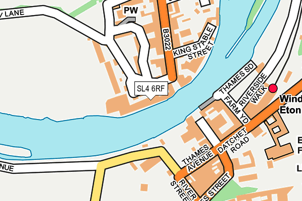 SL4 6RF map - OS OpenMap – Local (Ordnance Survey)