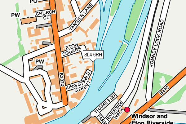 SL4 6RH map - OS OpenMap – Local (Ordnance Survey)