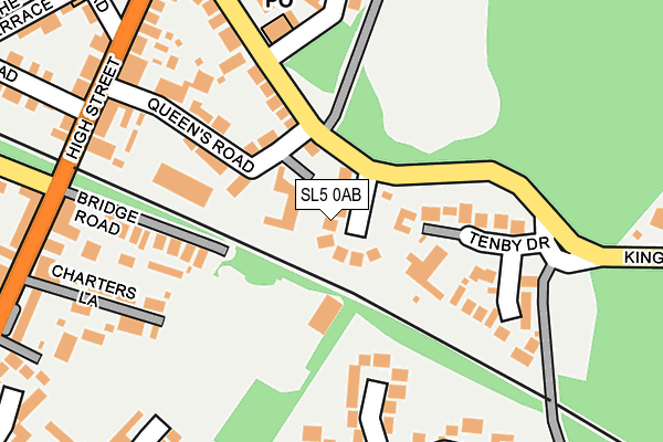 SL5 0AB map - OS OpenMap – Local (Ordnance Survey)