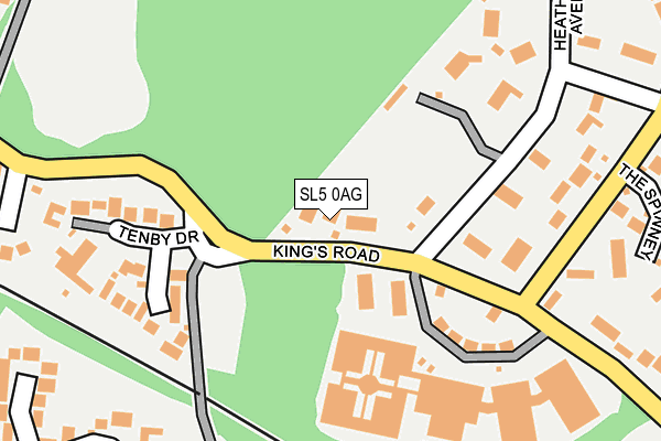 SL5 0AG map - OS OpenMap – Local (Ordnance Survey)