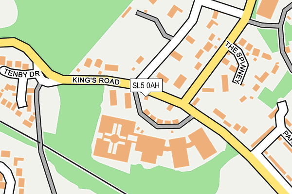 SL5 0AH map - OS OpenMap – Local (Ordnance Survey)