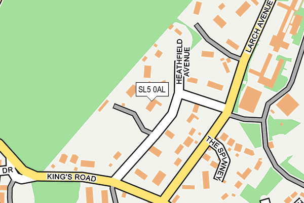 SL5 0AL map - OS OpenMap – Local (Ordnance Survey)