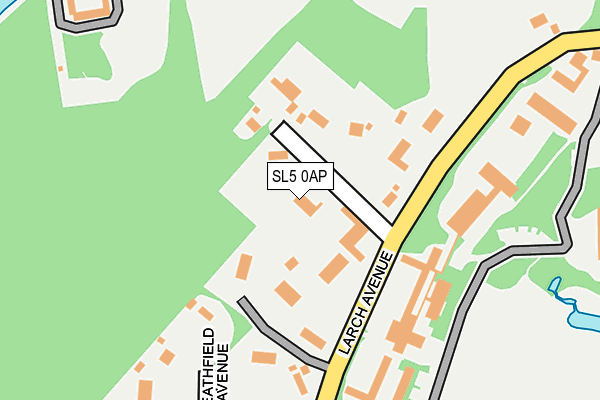 SL5 0AP map - OS OpenMap – Local (Ordnance Survey)