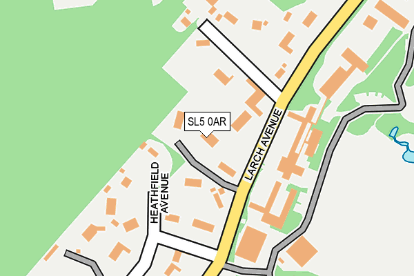 SL5 0AR map - OS OpenMap – Local (Ordnance Survey)