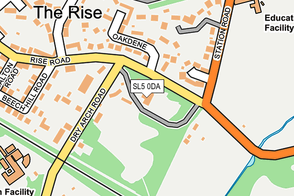 SL5 0DA map - OS OpenMap – Local (Ordnance Survey)
