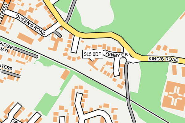 SL5 0DF map - OS OpenMap – Local (Ordnance Survey)