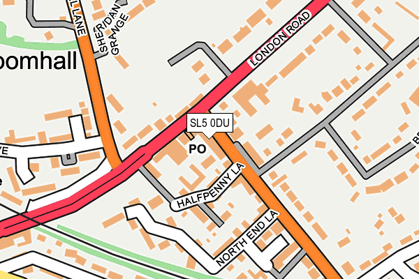 SL5 0DU map - OS OpenMap – Local (Ordnance Survey)