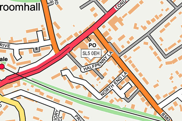 SL5 0EH map - OS OpenMap – Local (Ordnance Survey)