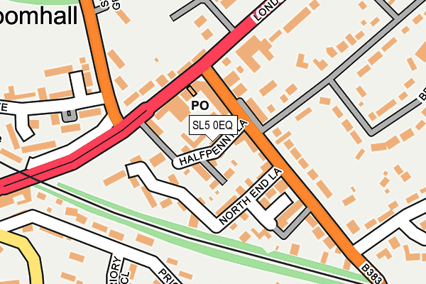SL5 0EQ map - OS OpenMap – Local (Ordnance Survey)
