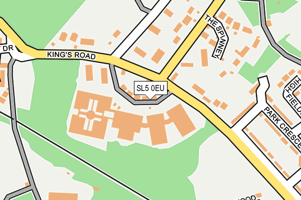 SL5 0EU map - OS OpenMap – Local (Ordnance Survey)