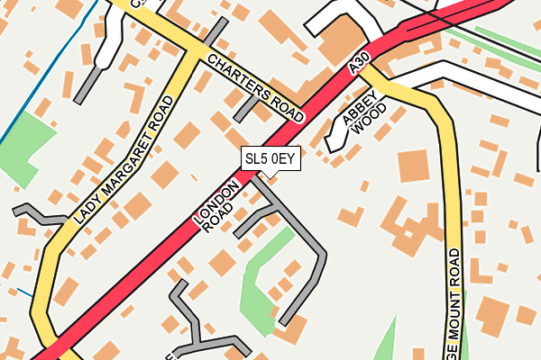 SL5 0EY map - OS OpenMap – Local (Ordnance Survey)