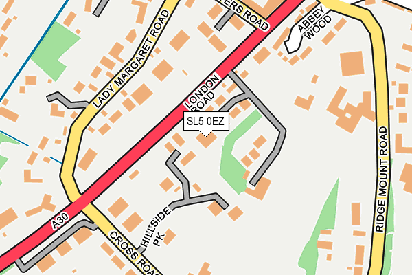 SL5 0EZ map - OS OpenMap – Local (Ordnance Survey)