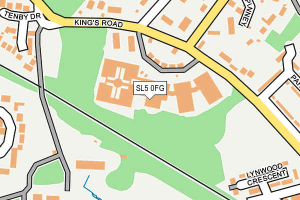 SL5 0FG map - OS OpenMap – Local (Ordnance Survey)